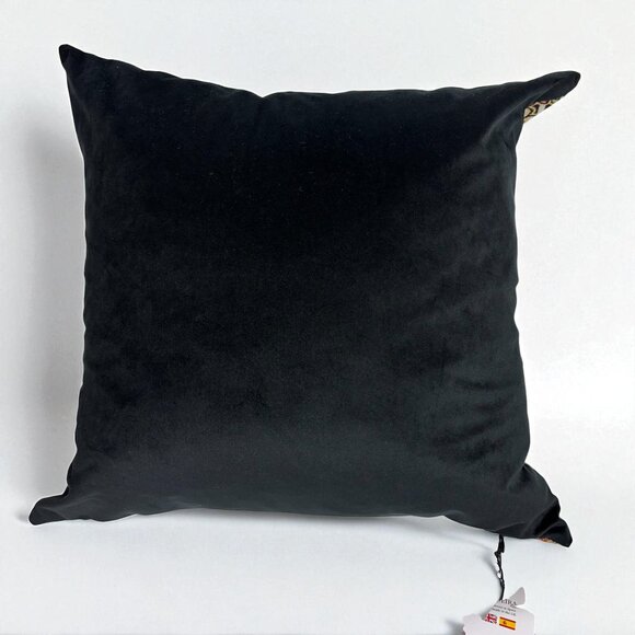 Caldeira Throw Pillow Black Tapestry Sugar Skull Day Of The Dead Feather Filled - Picture 7 of 9